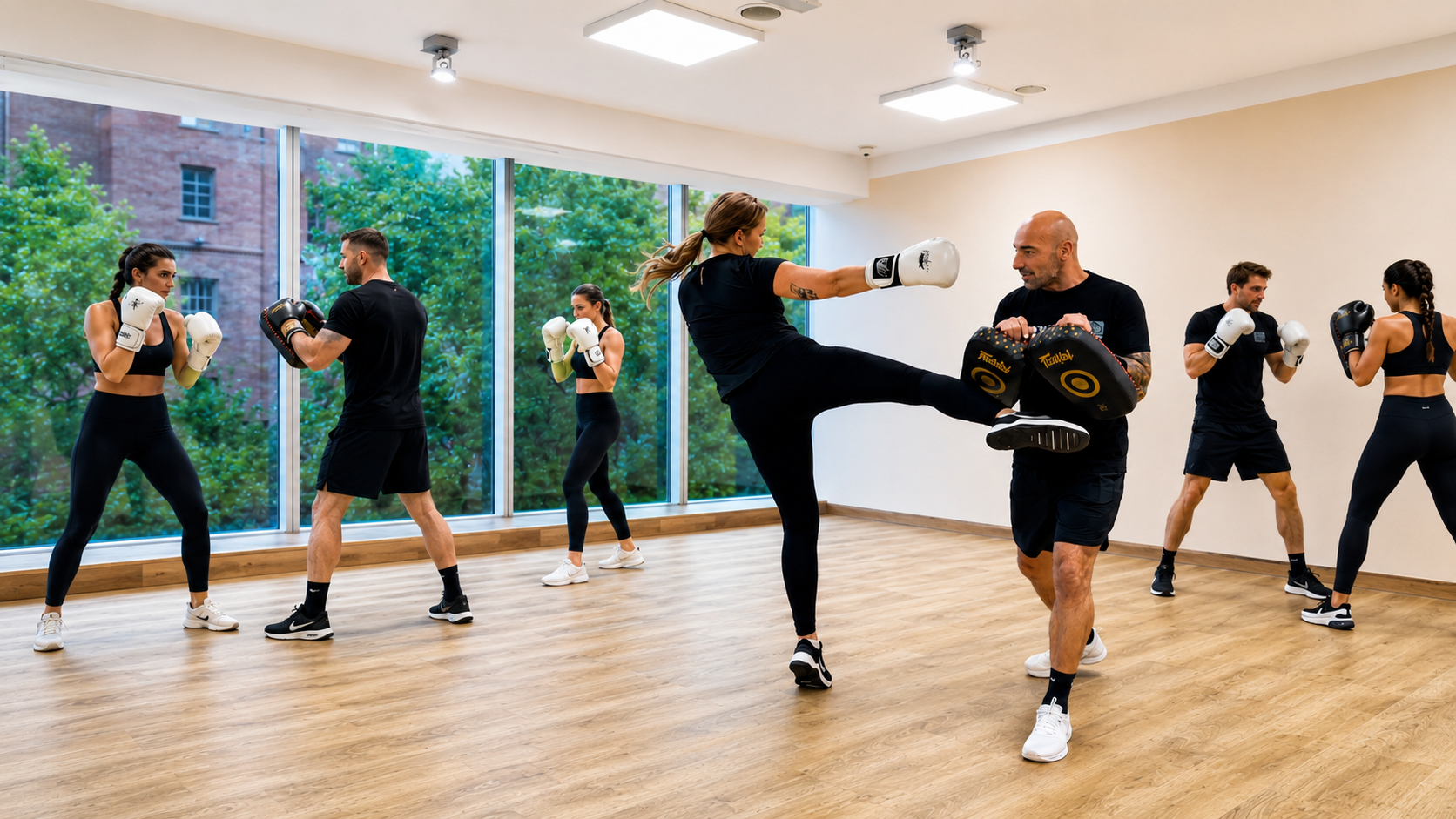 Kameralny trening kickboxingu w małej grupie z trenerem